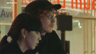 on arte tv's court-circuit / kurzschluss #483 'austria special': max hattler and noriko okaku performing 'oh yes' at kurzfilmzimmer, vienna, 2010